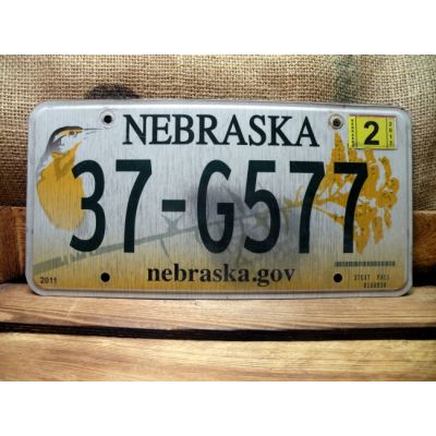 Nebraska Tablica Rejestracyjna USA 37-G577