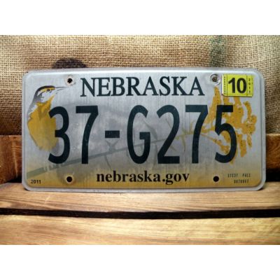 Nebraska Tablica Rejestracyjna USA 37-G275