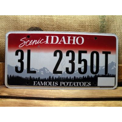 Idaho Tablica Rejestracyjna USA Szyld Rejestracja 3L 2350T