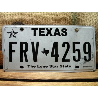 Texas Tablica Rejestracyjna USA FRV 4259