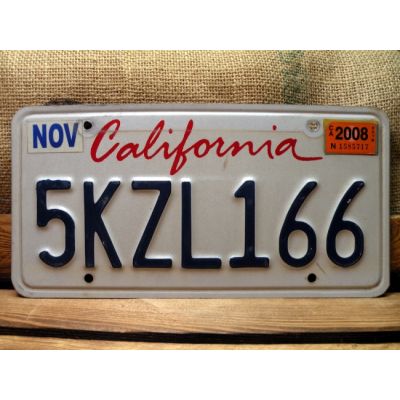 California Tablica Rejestracyjna USA Szyld Rejestracja 5KZL166