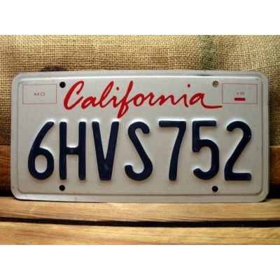 California Tablica Rejestracyjna USA Szyld Rejestracja 6HVS752