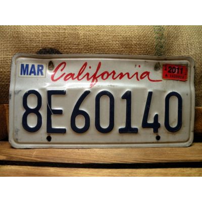 California Tablica Rejestracyjna USA Szyld Rejestracja 8E60140