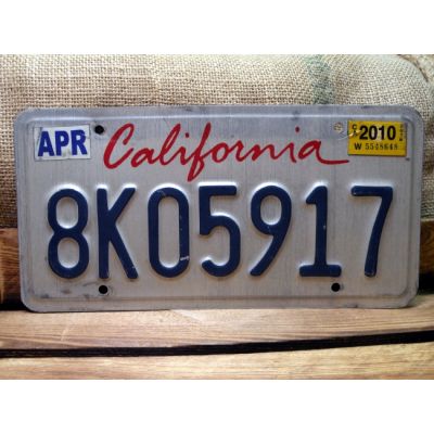California Tablica Rejestracyjna USA Szyld Rejestracja 8K05917
