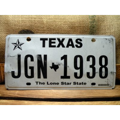 Texas Tablica Rejestracyjna USA JGN 1938