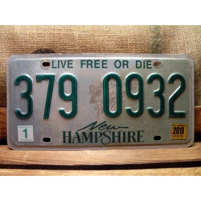 New Hampshire Tablica Rejestracyjna USA 379 0932