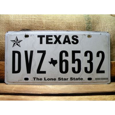Texas Tablica Rejestracyjna USA DVZ 6532