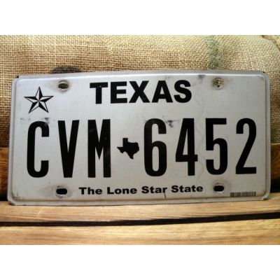 Texas Tablica Rejestracyjna USA CVM 6452