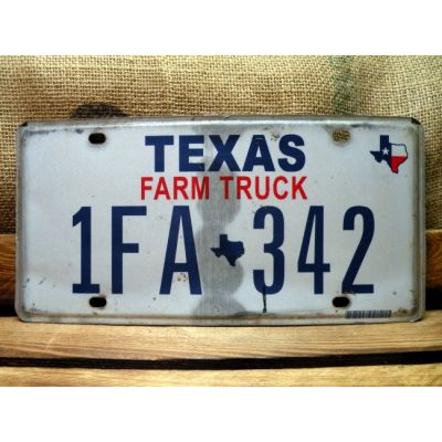 Texas Tablica Rejestracyjna USA 1FA 342
