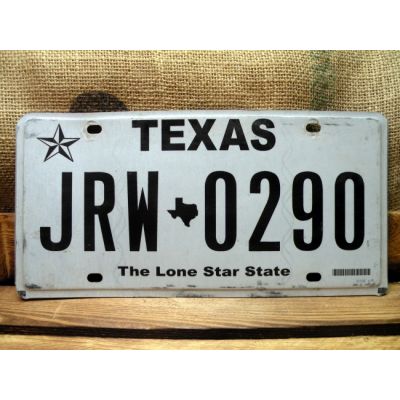 Texas Tablica Rejestracyjna USA JRW 0290
