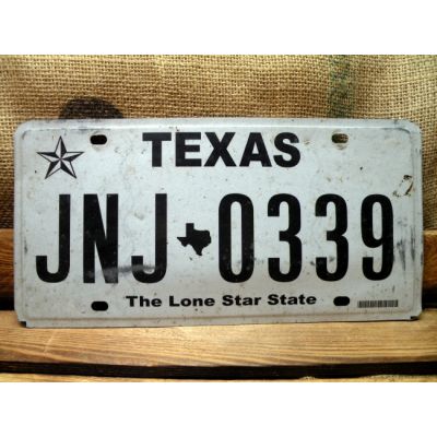 Texas Tablica Rejestracyjna USA JNJ 0339