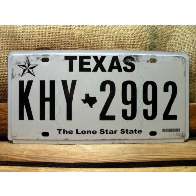 Texas Tablica Rejestracyjna USA KHY 2992