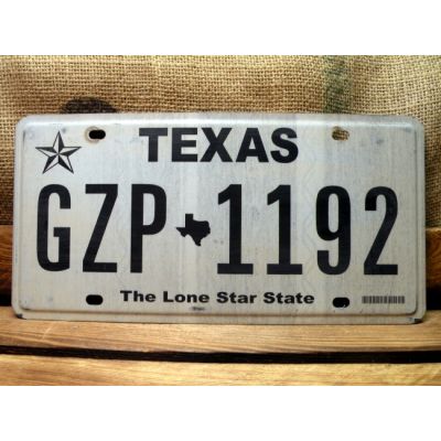 Texas Tablica Rejestracyjna USA GZP 1192