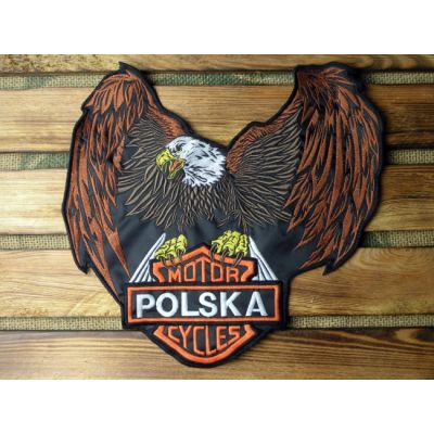 Orzeł Polska Motorcycles Duża Naszywka Na Kamizelkę