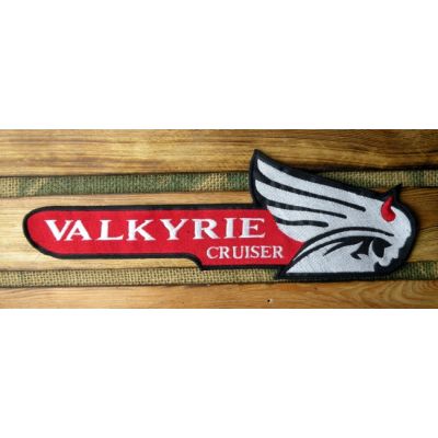 Valkyrie Cruiser Głowa z Rogami Duża Naszywka Haftowana Na Plecy Na Kamizelkę