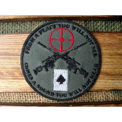 USA Sniper Zielona Naszywka Haftowana Patch Badge Military U.S. Army