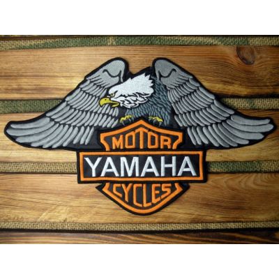 Orzeł Szary Motor Cycles Yamaha Duża Naszywka na Kamizelkę