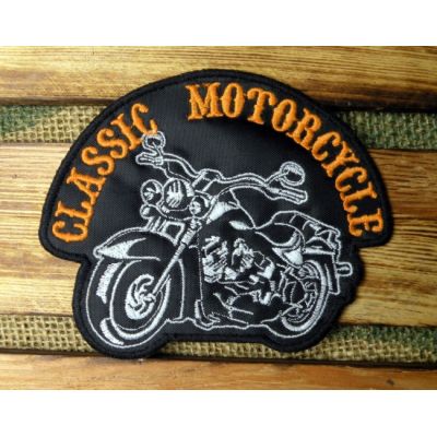 Classic Motorcycle Motocykl Naszywka Haftowana