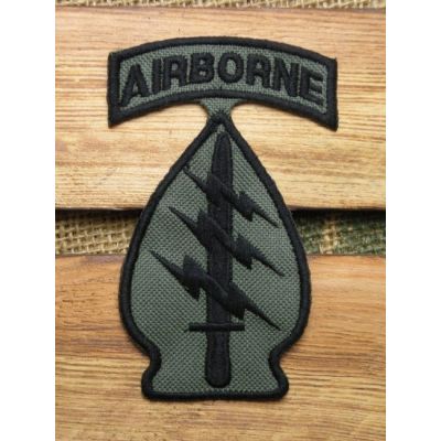 Airbone U.S. Army Miecz Błyskawice Naszywka Haftowana