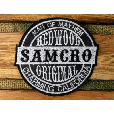 Samcro Redwood Orginal Man of Mayhem Charming California Sons Of Anarchy Naszywka Haftowana