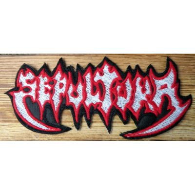 Sepultura Logo Max Cavalera Black Metal Naszywka Haftowana