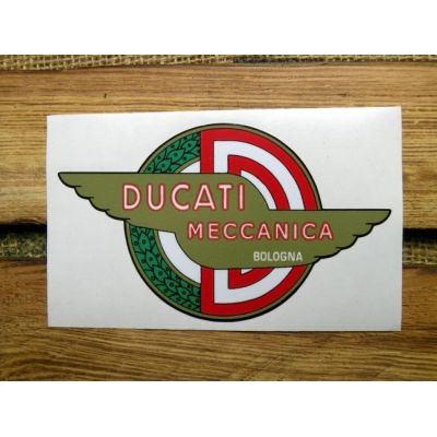Ducati Meccanica Bologna Logo Skrzydła Naklejka Motocykl