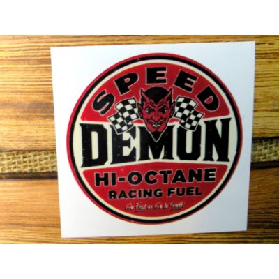 Speed Demon Hi-octane Racing Fuel Naklejka Flagi