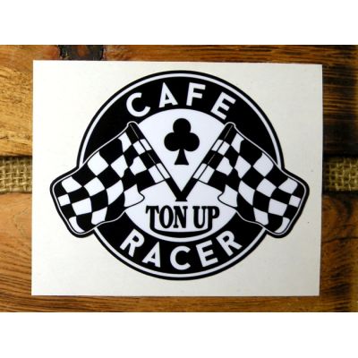 Cafe Racer Ton Up Naklejka Flagi Trefl