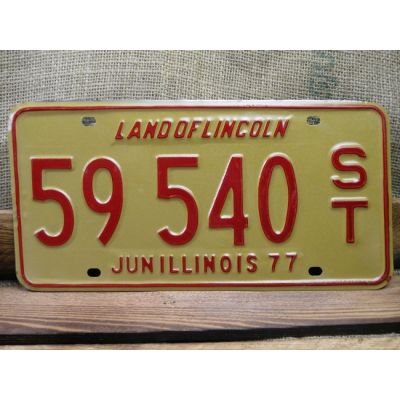 Illinois Land Of Lincoln Tablica Rejestracyjna USA  59 540ST