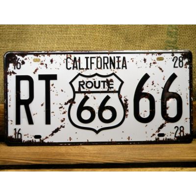 Tablica Rejestracyjna USA California RT 66 Route 66