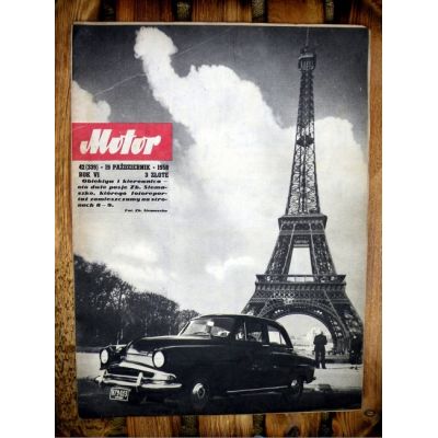 Motor 42, 19 Październik 1958 PRL Podróże Paryż