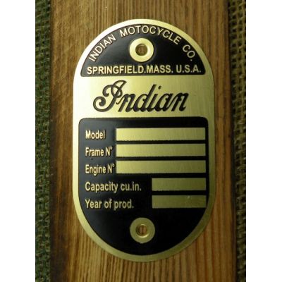 Indian Tabliczka Znamionowa Logo