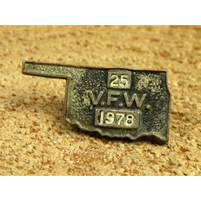 25 V.F.W. 1978 Znaczek Metalowy Wpinka Blacha Pin