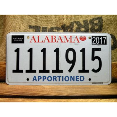 Alabama Tablica Rejestracyjna USA Szyld Rejestracja 1111915