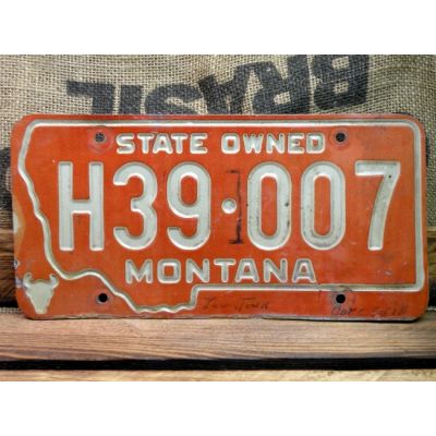 Montana Tablica Rejestracyjna USA Szyld Rejestracja H39 007