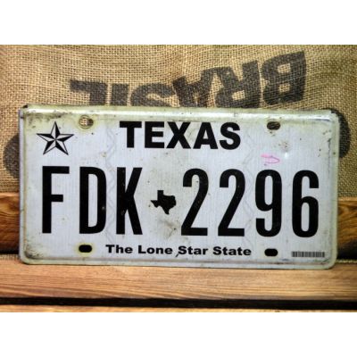 Texas Tablica Rejestracyjna USA FDK 2296