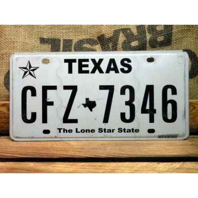 Texas Tablica Rejestracyjna USA CFZ 7346