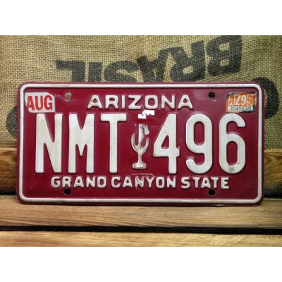Arizona Tablica Rejestracyjna USA Szyld Rejestracja NMT 496