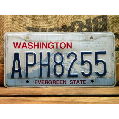 Washington Tablica Rejestracyjna USA Szyld Rejestracja APH8255