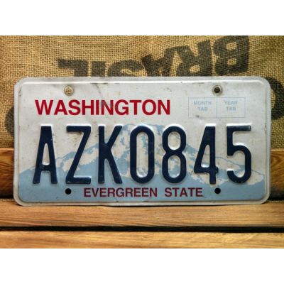 Washington Tablica Rejestracyjna USA Szyld Rejestracja AZK0845