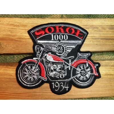 Sokół 1000 PZ Inż 1934 Naszywka Haftowana Motocykl