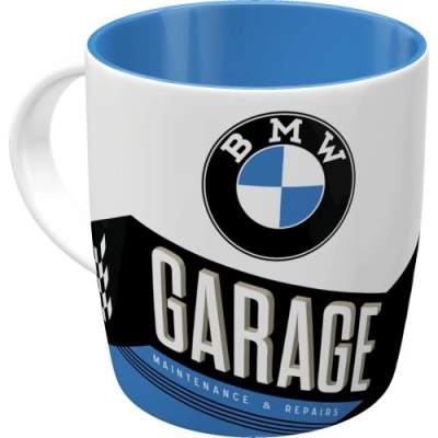 BMW Garage Kubek Retro Ceramiczny Prezent w Pudełku