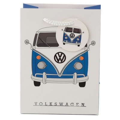 Fartuch Bawełniany Kuchenny Volkswagen VW Bulik Ogórek  Bus T1 Niebieski