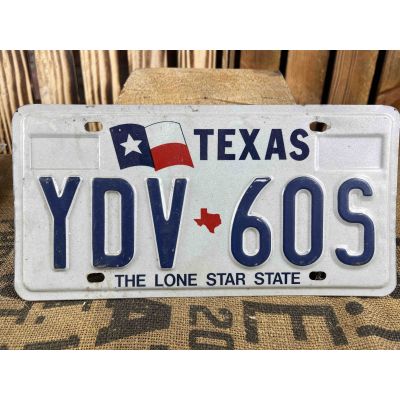 Texas Tablica Rejestracyjna USA YDV60S Flaga