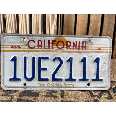 California Tablica Rejestracyjna USA Oryginał 1UE2111