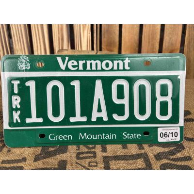 Vermont Truck Tablica Rejestracyjna USA 101A908