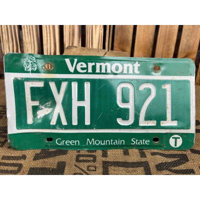Vermont Tablica Rejestracyjna USA FXH921