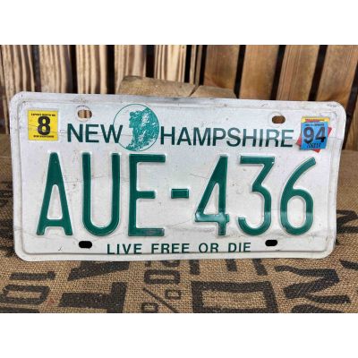 New Hampshire Tablica Rejestracyjna USA AUE436