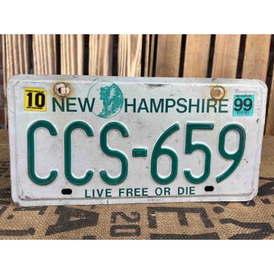 New Hampshire Tablica Rejestracyjna USA CCS659