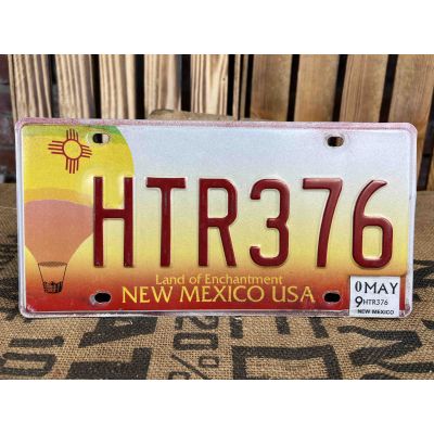 New Mexico Tablica Rejestracyjna USA HTR376